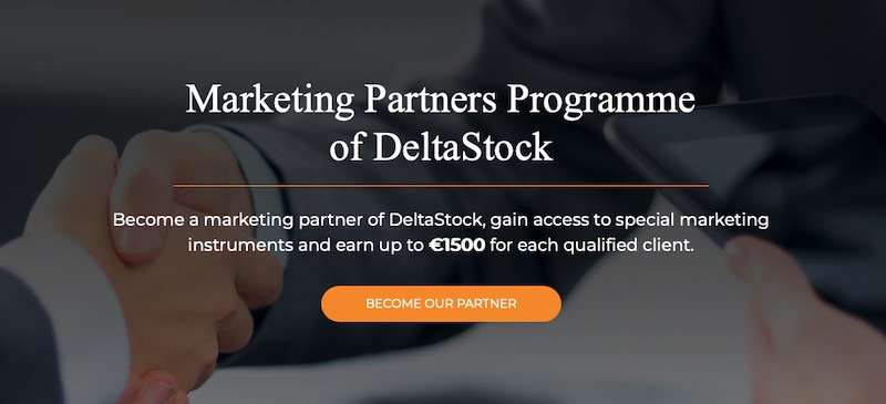 DeltaStock's Marketing Partners Programme Offers Up to €1,500 per Qualified Client